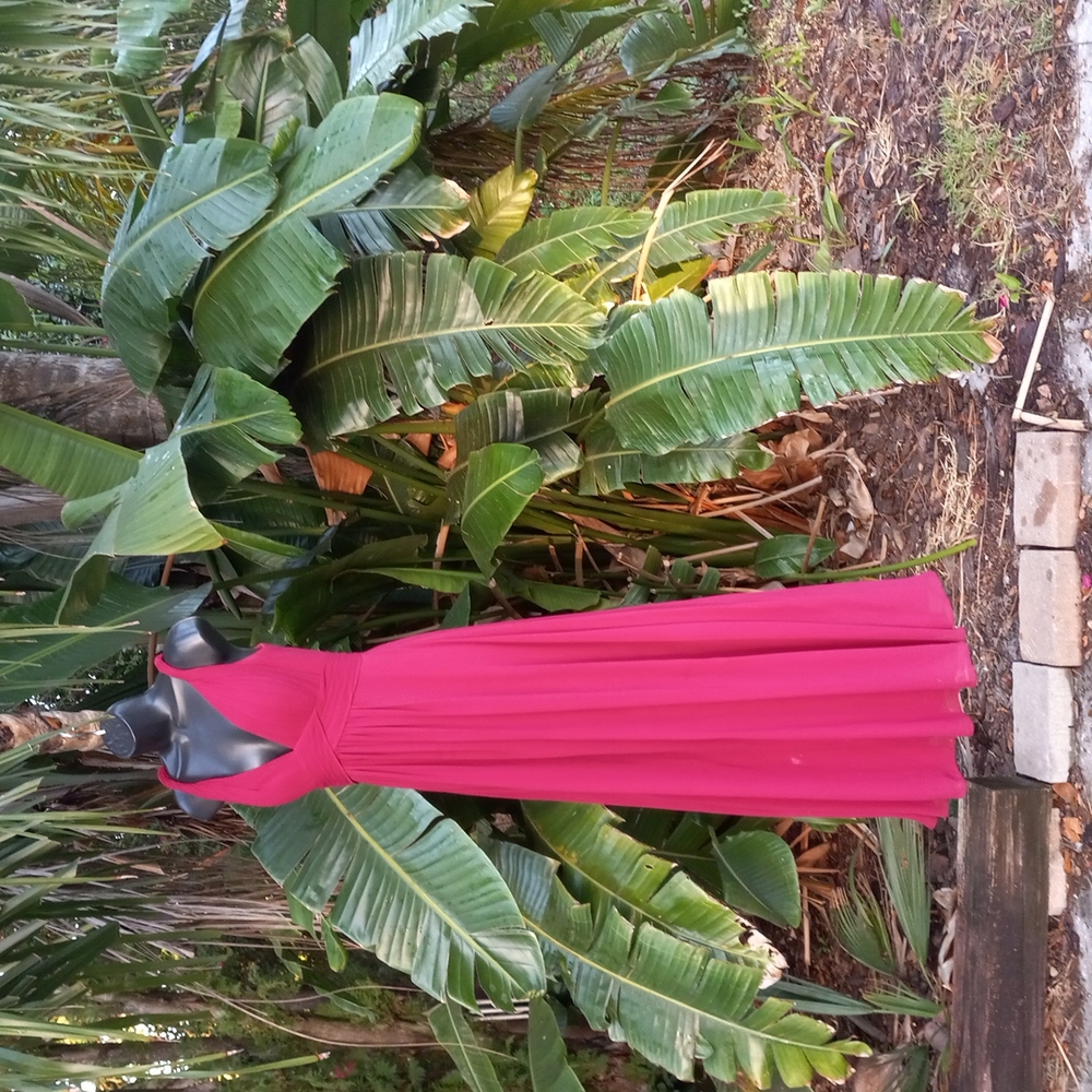 Azazie raspberry merlot gown